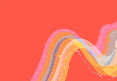 Geometrik şekilli soyut renkli arkaplan Vektör illüstrasyonunu düz biçimli.