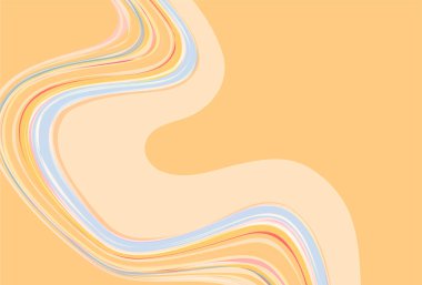 Geometrik şekilli soyut sarı desenli arkaplan Vektör çizimi düz stil.