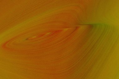 Uyumlu eğrilerdeki soyut turuncu ve sarı tonlar, incelendiğinde enerji, hareket ve yaratıcılığı tasvir eden çekici ve dinamik bir görsel doku yaratır.