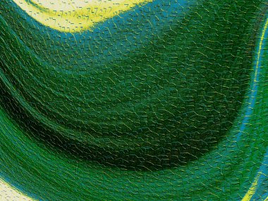 Soyut görüntü düz dalga benzeri kıvrımlar ve desenli bir kaplama içeriyor. Geçmişler, sanatsal esinlenmeler ve modern tasarımlar için ideal..