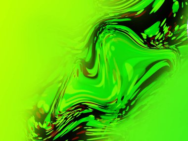 Pürüzsüz yeşil dalga benzeri kıvrımlara sahip soyut bir görüntü. Geçmişler, sanatsal esinlenmeler ve modern tasarımlar için ideal..