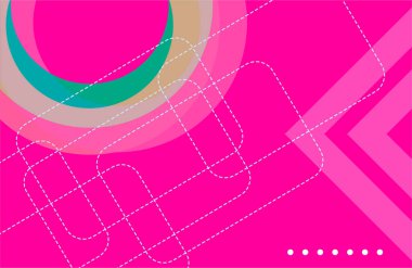 Geometrik şekilli soyut renkli arkaplan. Düz stil ile vektör illüstrasyonu... poster, kart, afiş, el ilanı için tasarım ögesi.