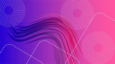 Minimum geometrik arkaplan. Basit şekiller kompozisyonu. Vektör İllüstrasyonu.