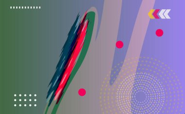 Modern poster arka plan vektörü. Canlı perspektifli kaplama şablonu geometrik şekiller deseni. Duvar resimleri, el ilanları, broşürler, kapaklar, web afişleri için tasarım.