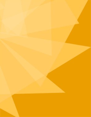 Modern poster sarı arka plan vektörü. Canlı perspektifli kapak şablonu geometrik şekiller deseni.