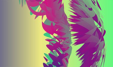 Geometrik şekilli, vektör şekilli ve element desenli soyut renkli arkaplan