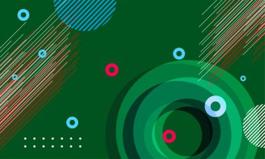 Web sayfası, afiş, sanat, afiş, poster tasarımı için soyut renkli geometri şekilleri ve element tasarımı.