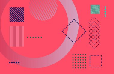 Web sayfası, afiş, sanat, afiş, poster tasarımı için soyut renk grafiksel elementler.