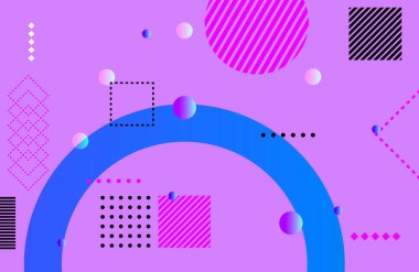 Web sayfası, afiş, sanat, afiş, poster tasarımı için soyut renk grafiksel elementler.