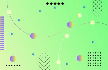 Web sayfası, afiş, sanat, afiş, poster tasarımı için soyut renk grafiksel elementler.