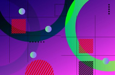 Web sayfası, afiş, sanat, afiş, poster tasarımı için soyut renk grafiksel elementler.