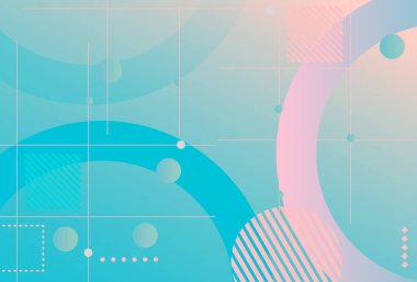 Web sayfası, afiş, sanat, afiş, poster tasarımı için soyut renk grafiksel elementler.