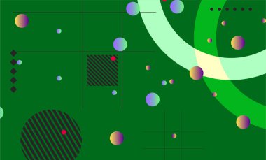 Web sayfası, afiş, sanat, afiş, poster tasarımı için soyut renk grafiksel elementler.