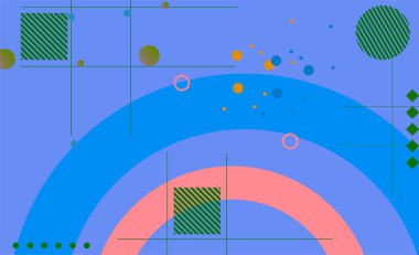 Web sayfası, afiş, sanat, afiş, poster tasarımı için soyut renk grafiksel elementler.