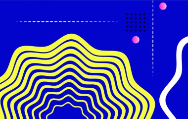 Web sayfası, afiş, sanat, afiş, poster tasarımı için soyut renkler geometri ögeleri.