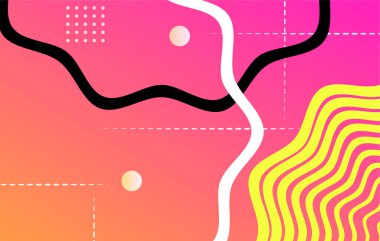 Web sayfası, afiş, sanat, afiş, poster tasarımı için soyut renkler geometri ögeleri.