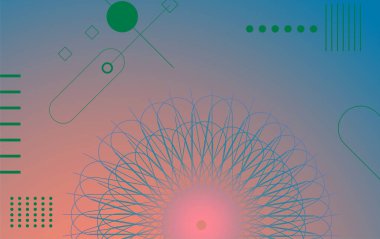 Abstract colors geometric elements ,shapes and circle design for web page, banner, art, banner, poster.