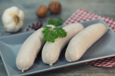 white pudding on a wooden table