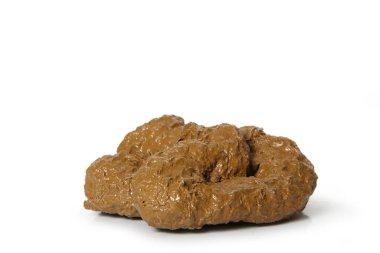 Beyaz arkaplanda köpek kakası izole edilmiş
