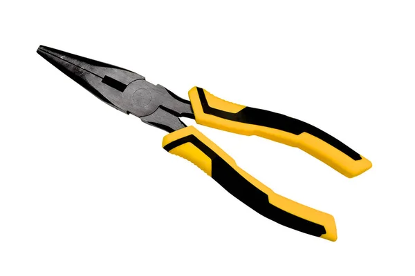 Combination Pliers Hand Tool Isolated White Background Top View — Stock Photo, Image