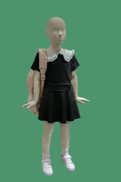 Full Length Image Child Display Mannequin Wearing Black Short Sleeved — Stock Photo, Image