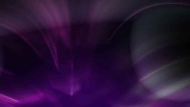 美しい紫色の抽象的なストランドと白いストランドのアニメーションのタッチをブリュリー — ストック動画