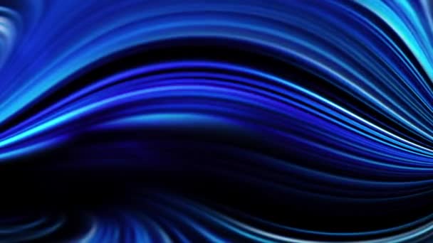 蓝色Swoosh弧线抽象彩色动画背景 — 图库视频影像