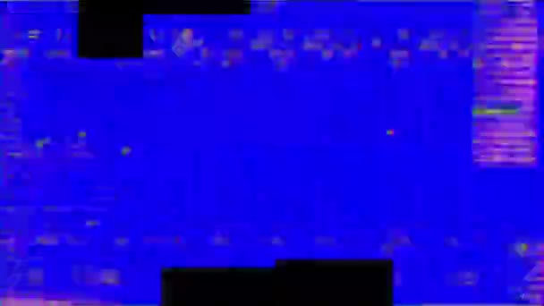 Vhs Glitches Analog Abstract Digital Animation Vieille Télé Erreur Glitch — Video