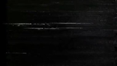 Siyah arka planda eski arızalar ve parazit sesleri. TV Gürültüsü Görüntüsü