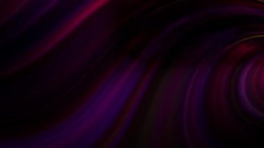 Siyah arkaplanda renkli kıvrımlı iplikler dinamiği