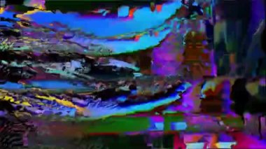 Siyah arka planda eski arızalar ve parazit sesleri. TV Gürültüsü Görüntüsü