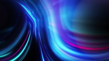 Soyut neon çizgilerin yukarı aşağı kayması çok renkli normal tempo