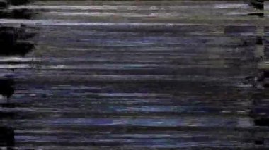 Siyah arka planda eski arızalar ve parazit sesleri. TV Gürültüsü Görüntüsü