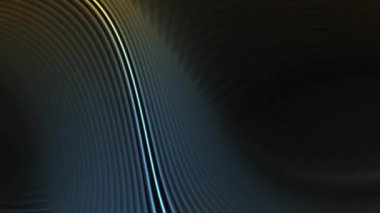 Koyu arkaplanda yeşil kavisli iplikleri ayıran iki mavi iplik...