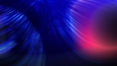 Mavi düz ışınlar yavaş yavaş kırmızı ışığa dönüşüyor