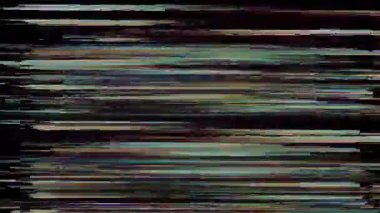 Siyah arka planda eski arızalar ve parazit sesleri. TV Gürültüsü Görüntüsü