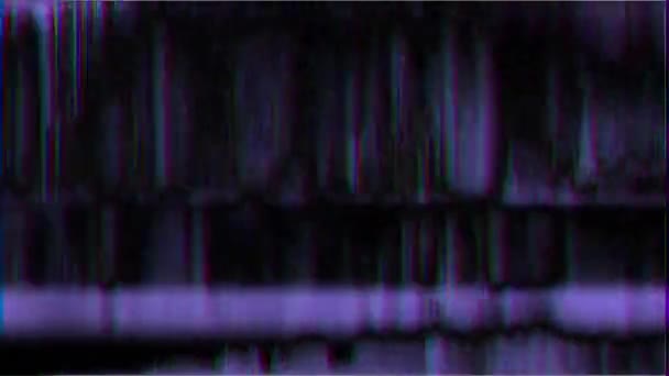 Vhs Глючит Аналоговую Абстрактную Цифровую Анимацию Старый Телевизор Ошибка Сбой — стоковое видео