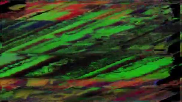Siyah Arka Planda Eski Arızalar Parazit Sesleri Gürültüsü Görüntüsü — Stok video