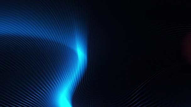 Светящийся Луч Света Шипами Черным Фоном — стоковое видео