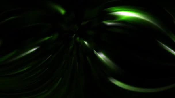 Livre Vert Rapide Scintille Sur Fond Sombre — Video