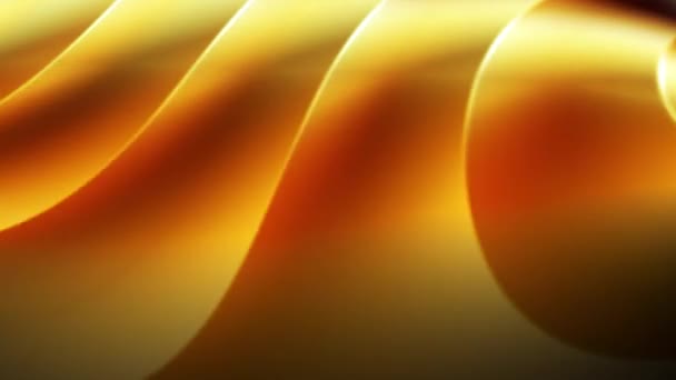 Золотий Жовтий Світиться Абстрактні Лінії Пластин Анімація — стокове відео