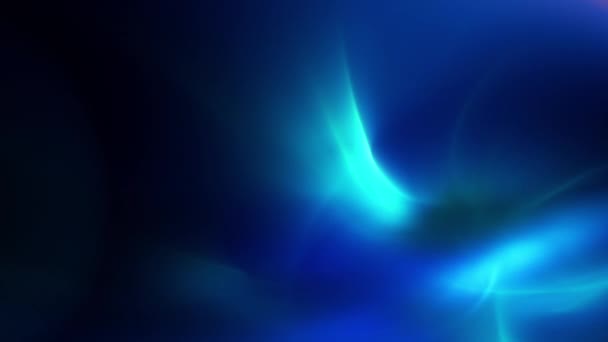 Lumière Bleue Fumée Particules Animation — Video