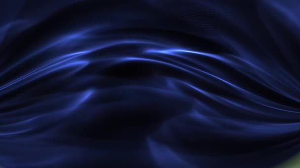 Corriente Onda Río Como Animación Abstracta Azul Oscuro — Vídeo de stock