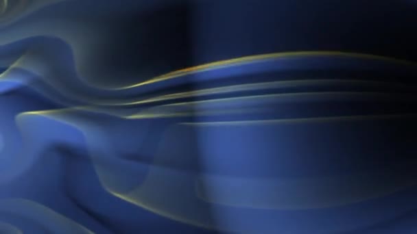 Синій Фон Різнокольорові Вигнуті Промені Рухаються Навколо — стокове відео