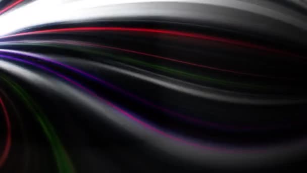 Animação Rápida Neon Multicolorido Abstrato — Vídeo de Stock