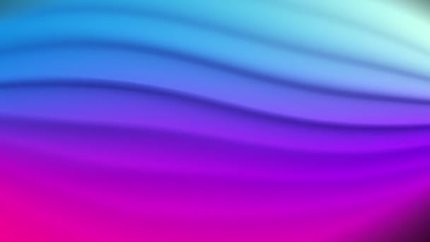 抽象的蓝色粉红条纹线仍然波浪形效果动画 — 图库视频影像