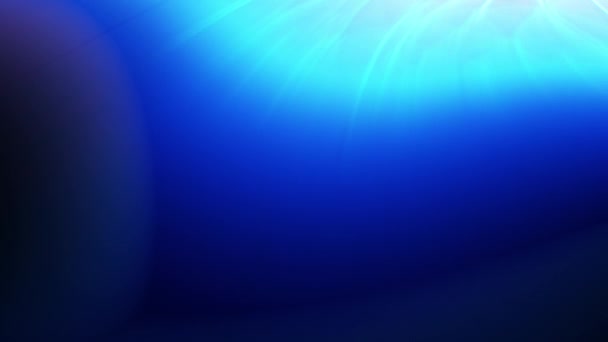 Luce Blu Sotto Sfondo Del Movimento Dell Acqua Mare — Video Stock