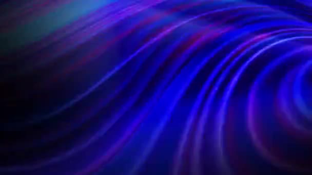Lignes Cheveux Circulaires Violet Bleu Mouvement Abstrait — Video