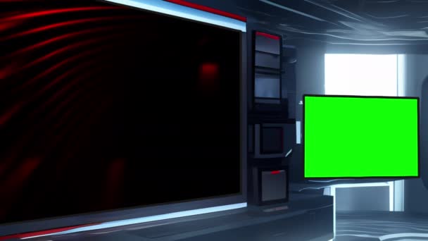 バーチャルTvスタジオテクノロジーでテレビ制作を変革 — ストック動画