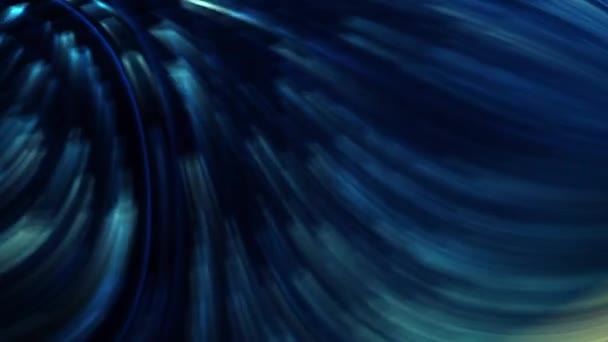 Синий Движущийся Свет Эффект Дыма Лучей Темном Фоне — стоковое видео